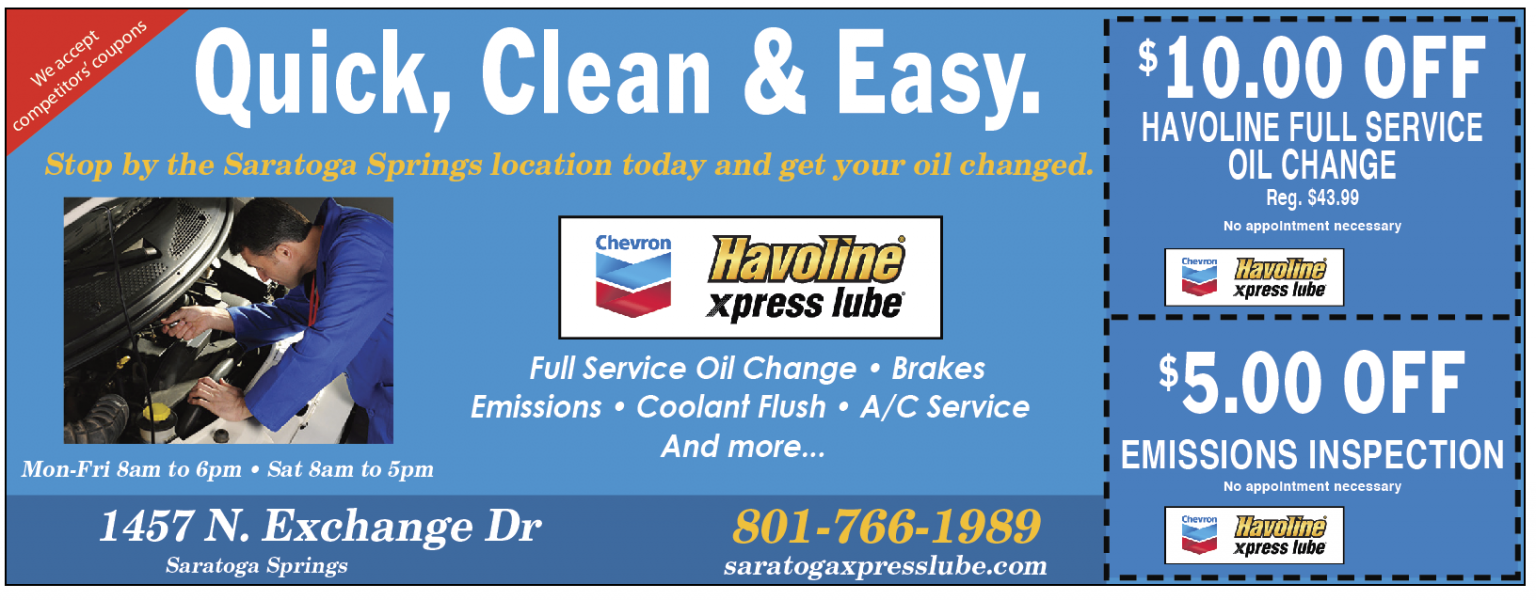 Coupons Havoline Xpress Lube